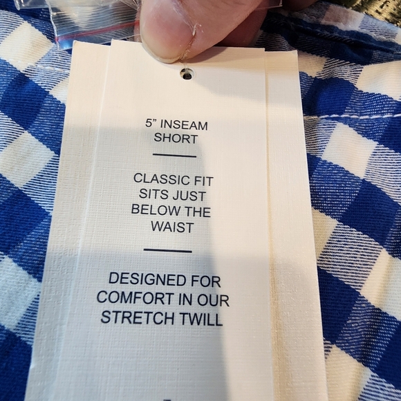 NWT'S Crown & Ivy Blue and White Gingham  Shorts - Picture 4 of 8